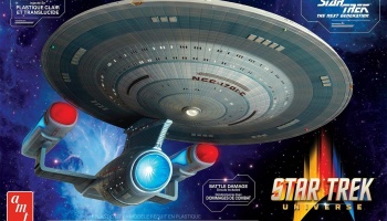 USS Enterprise NCC-1701-C Translucent & Clear Plastic 1/1400 - AMT