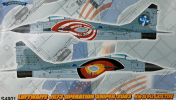 Luftwaffe JG 73 Operation Sniper 2003 MiG-29 9-12 Late Type "Farewell USA 2003" (1:48) - Great Wall Hobby