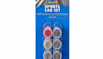 Sada barev Aqua Color 6pcs - Sports Car Set - Revell