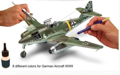 Sada barev Aqua Color 36200 - German Aircraft WWII (8 x 17ml) - Revell
