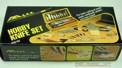 Sada nožů v dřevěném boxu - Wooden Boxed Hobby Knife Set - MAXX