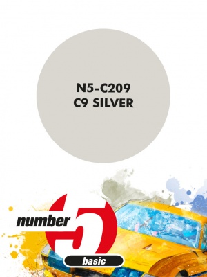 Sauber Mercedes C9 Silver Paint for airbrush 30ml - Number Five