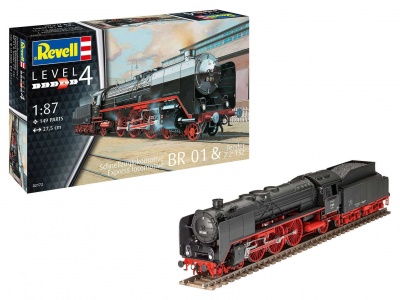 Schnellzuglok BR01 mit Tender 2'2' T32 (1:87) Plastic ModelKit lokomotiva 02172 - Revell