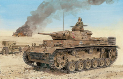 Sd.Kfz.141 Pz.Kpfw.III (5cm) Ausf.H Late Production (Smart Kit) (1:35) - Dragon