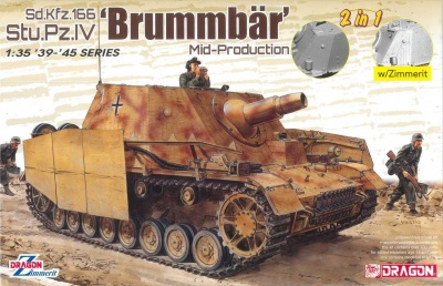 Sd.Kfz.166 Stu.Pz.IV 'BRUMMBÄR' MID-PRODUCTION (2 IN 1) (1:35) Model Kit military 6892 - Dragon