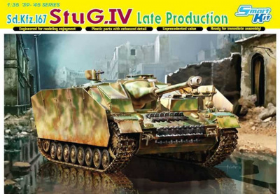 Sd.Kfz.167 StuG.IV Late Production (Smart Kit) (1:35) Model Kit military 6612 - Dragon