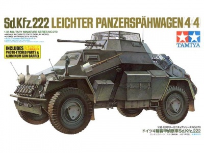 Sd.Kfz.222 w/Photo Etched Parts (1:35) - Tamiya