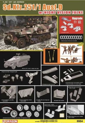 Sd.Kfz.251/1 Ausf.D w/NIGHT VISION (1:35) - Dragon