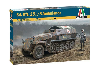 Sd.Kfz. 251/8 Ambulance (1:72) Model Kit 7077 - Italeri