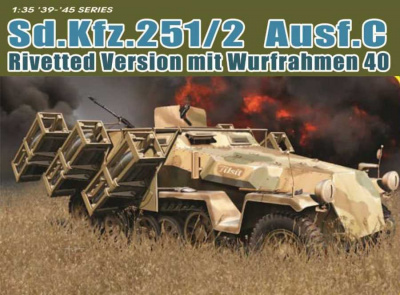 Sd.Kfz.251 Ausf.C RIVETTED VERSION with WURFRAHMEN 40 (1:35) Model Kit tank 6966 - Dragon