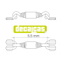 Short springs for exhausts - Type 2 1/12 - Decalcas