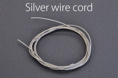 Silver Wire Cord 0.6mm, 1 m length - Model Factory Hiro