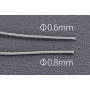 Silver Wire Cord 0.6mm, 1 m length - Model Factory Hiro