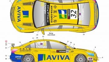 Chevrolet Cruze WTCC 2012 Shanghai - SKDecal