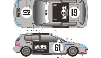 Honda Civic EG6 Take One - SKDecals