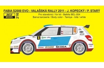 Skoda Fabia S2000 Valašská Rally J.Kopecký, P.Starý - REJI MODEL