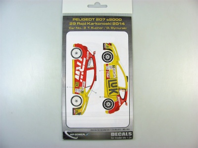 SLEVA  10%  DISCOUNT - Peugeot 207 S2000 Rally Karkonoski 2014 1/24- MF-Zone