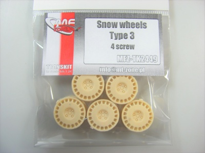 SLEVA 10% DISCOUNT - Snow Wheels Type 3 1/24 - MF-Zone
