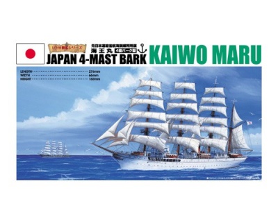 SLEVA 100,-Kč 25% DISCOUNT - Kaiwo Maru Japan 4-Mast Bark 1/350 - Aoshima