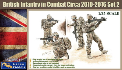 SLEVA 120,-Kč 30% DISCOUNT - British Infantry in Combat 2010-16 Set 2 1/35 - Gecko Models