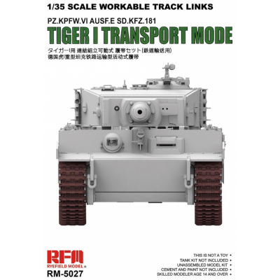 SLEVA 132,-Kč 20% DISCOUNT - Workable Track Links Tiger I Transport Mode 1/35 – Rye Field Model