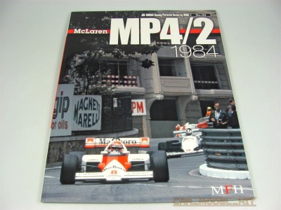 SLEVA 135,-Kč, 15% Discount - JOE HONDA Racing Pictorial #32: McLaren MP4/2 1984 - Model Factory Hiro