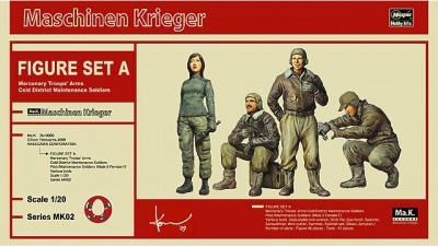 SLEVA 135,-Kč Discount 25% - Figure Set A Mercenary troops' arms, cold district maintenance soldiers 1/20 - Hasegawa