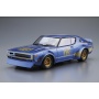 SLEVA 138,-Kč 25%DISCOUNT - Nissan Skyline 2000GT-R KPGC110 Mythical Ken & Mary Racing #73 1/24 - Aoshima