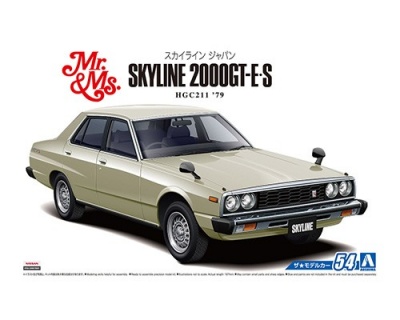 SLEVA 15% DISCOUNT - NISSAN HGC211 SKYLINE 2000GT-E･S '79 1/24 - Aoshima