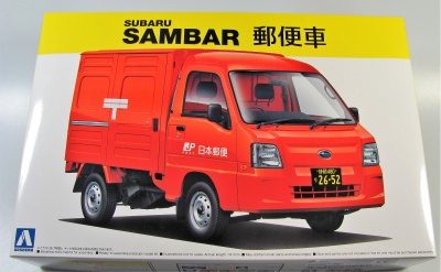 SLEVA 170,-Kč 30% DISCOUNT - Subaru Sambar Post Car - Aoshima