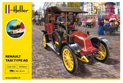 SLEVA 172,-Kč 25% DISCOUNT - Renault Taxi Type AG - Starter Set 1/24 - Heller