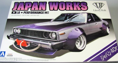 SLEVA  176,-Kč 25% DISCOUNT - Nissan Skyline LB Works Japan 1/24 - Aoshima