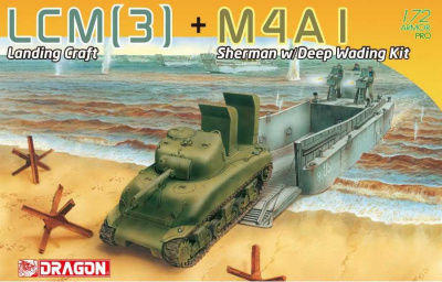 SLEVA  20% DISCOUNT - LCM(3) + M4A1 Sherman w/Deep Wading Kit (1:72) - Dragon
