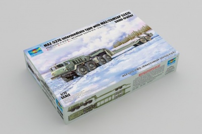 SLEVA  20% DISCOUNT - MAZ-537G intermediate type with MAZ/ChMZAP 5247G semi-trailer 1/72 - Trumpeter