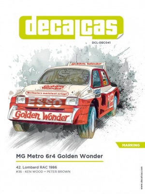 SLEVA 20% DISCOUNT - MG Metro 6r4 Golden Wonder 1:24 - Decalcas