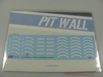 SLEVA 20% DISCOUNT - Pirelli F1 Markings White - PIT WALL