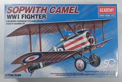 SLEVA 20% DISCOUNT - SOPWITH CAMEL WWI FIGHTER (1:72) - Academy