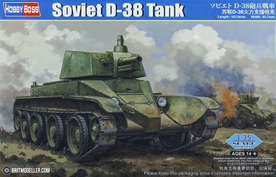 SLEVA  20% DISCOUNT - Soviet D-38 tank 1:35 - Hobby Boss