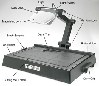 SLEVA  20% DISCOUNT - Work Station W/Magnifying Lens - Tamiya