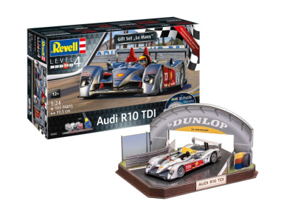 SLEVA 200,-Kč 15% DISCOUNT - Gift-Set diorama 05682 - Audi R10 TDI + 3D Puzzle (LeMans Racetrack) (1:24) - Revell