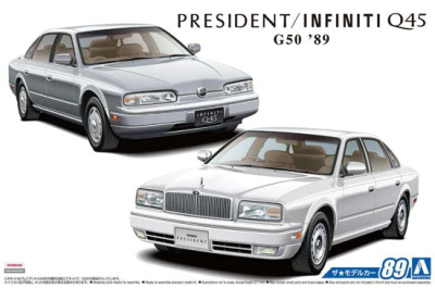 SLEVA 200,-Kč 30% DISCOUNT - Nissan G50 President J's / Infiniti Q45 '89 1:24 - Aoshima