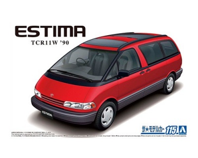 SLEVA 200,-Kč 30%  DISCOUNT - TOYOTA TCR11W ESTIMA TWIN MOON ROOF '90 1/24 - Aoshima