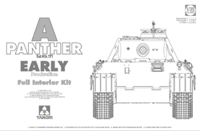 SLEVA  203,-Kč 15%  DISCOUNT - Panther Ausf. A early prod. (full interior) 1/35 - Takom