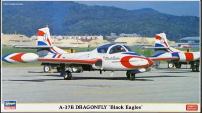 SLEVA 204,-Kč  30% DISCOUNT - A-37B Dragonfly "Black Eagles" (2 plane set) 1/72 - Hasegawa