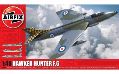 SLEVA  21%  DISCOUNT - Classic Kit letadlo  - Hawker Hunter F6 (1:48) – Airfix