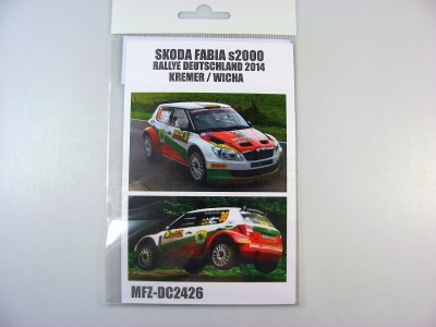 SLEVA  21% DISCOUNT - Skoda Fabia S2000 Rally Deutschland 2014 1/24 - MF-Zone