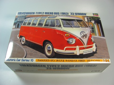 SLEVA 211,-Kč 30% DISCOUNT - Volkswagen Type 2 Micro Bus (1963) '23-window' - Hasegawa