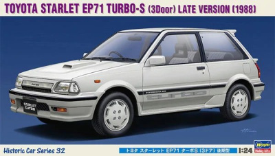 SLEVA 226,-Kč 30% DISCOUNT - Toyota Starlet EP71 Turbo-S (3 Door) Late Version (1988) - Hasegawa