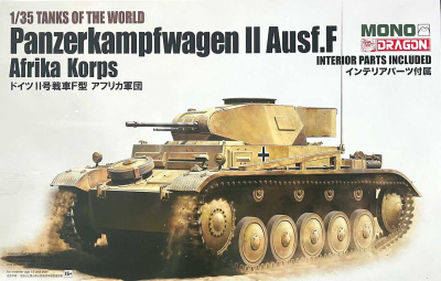 SLEVA 241,-Kč  20% DISCOUNT - Model Kit tank MD002 - Pz.Kpfw.II Ausf.F AFRIKA KORPS (1:35) – Dragon