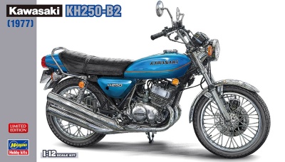 SLEVA 252,-Kč 30% DISCOUNT - Kawasaki KH250-B2 (1977) 1/12 - Hasegawa